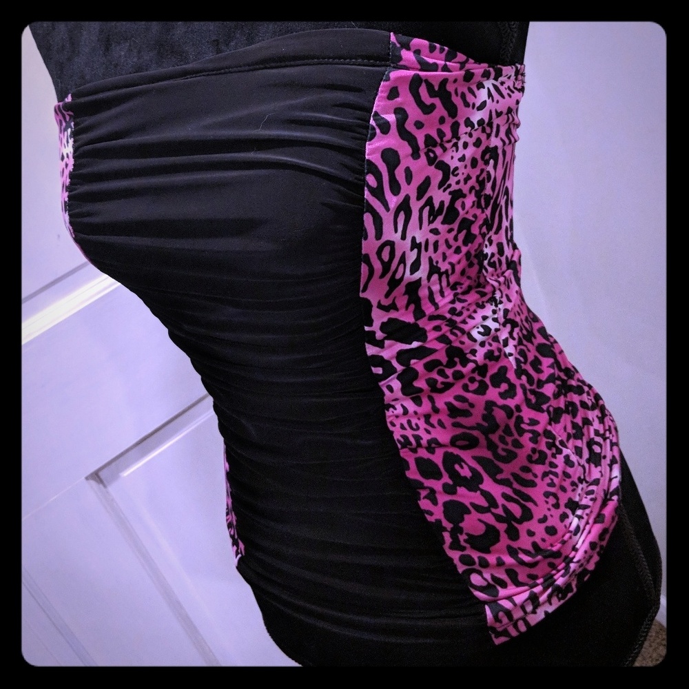 Sexy Strapless Cheetah Print Club Tube Top